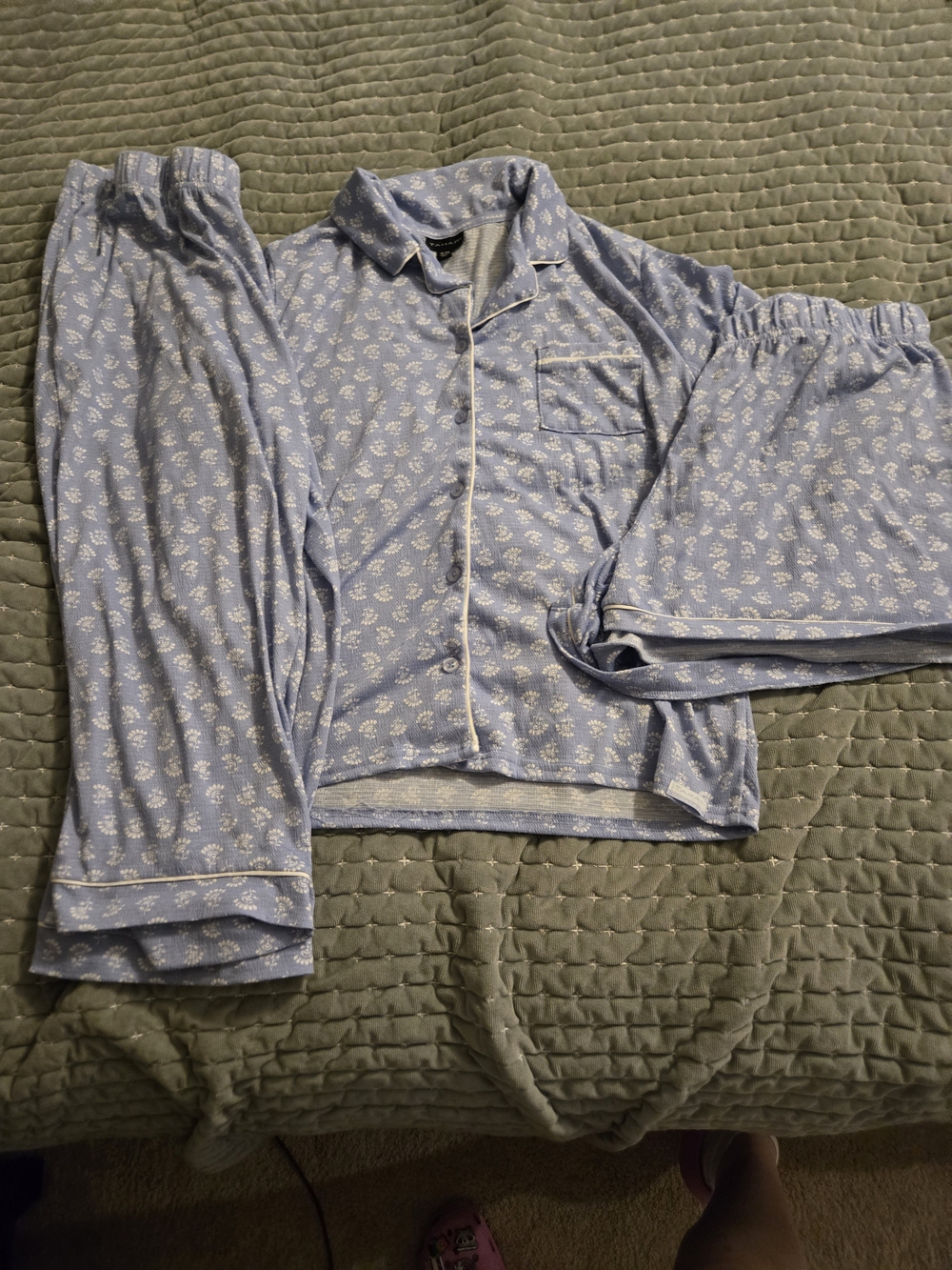 Tahari Womens XL 3 Piece PJ Set
